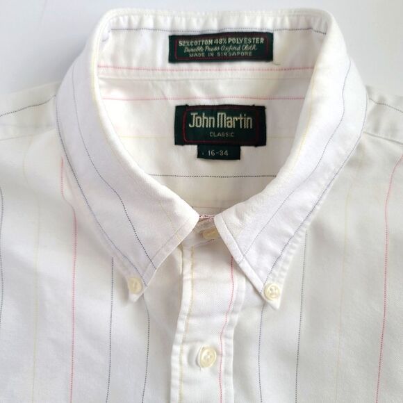 John Martin Classic White Dress Shirt [16-34] - Picture 4 of 4